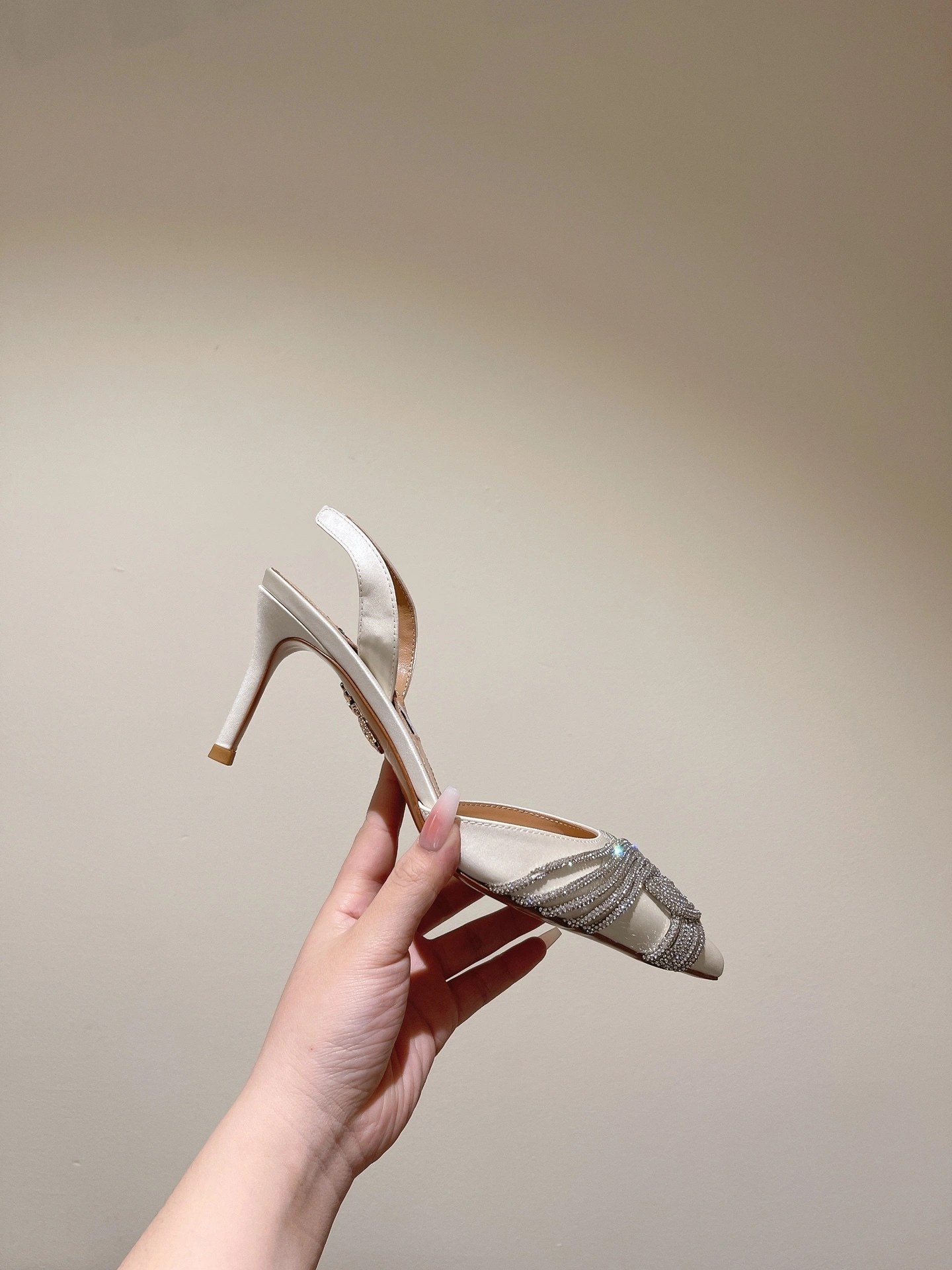 COCO-- GASMIDL1-SAT-FFF Heel height：6.5CM sheepskin item:D-X032C1496